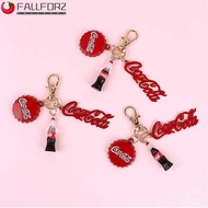 AFALLFOR Coke Bottle Keychains Resin Cartoon Bag Trinket Car Pendant Coke Bottle Cool And Refreshing