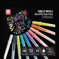 Sakura Gelly Roll Souffle 3D embossed ink Gel ballpoint pen - 0.6mm XPGB nib