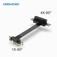 Pci-e 1X to 4X Extension Cable Network Card PCI-E 3.0 Adapter Cable Anti-Interference Vertical Rever