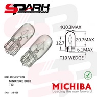 (5 PCS) T10 Miniature Bulb Wedge Bulb 12V 24V Wedge Bulb Filament