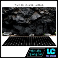 3d Glue Decal Painting, Aquarium Fish Tank Sticker Painting, Arowana Fish Tank (Back Sticker Paintin