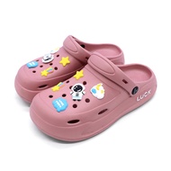 FENTINA Sandal Platform Wanita Wedges Sepatu Slide Anak Sol Lembut Tinggi Olahraga Nyaman Anti Licin