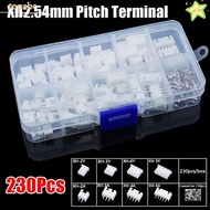 GORROS 230Pcs Pin Connector, 2p 3p 4p 5pin Male And Female 2.54mm Pitch Terminal, Durable Housing Ki