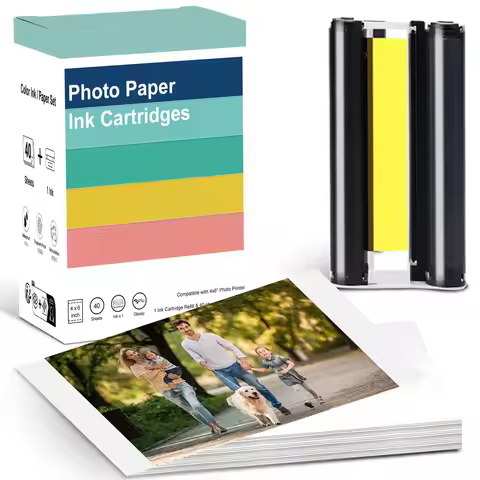 Photo Paper Compatible For Liene Amber M100 M200 Cartridge 4x6'' Refill CISS Only With DHP512 DHP513
