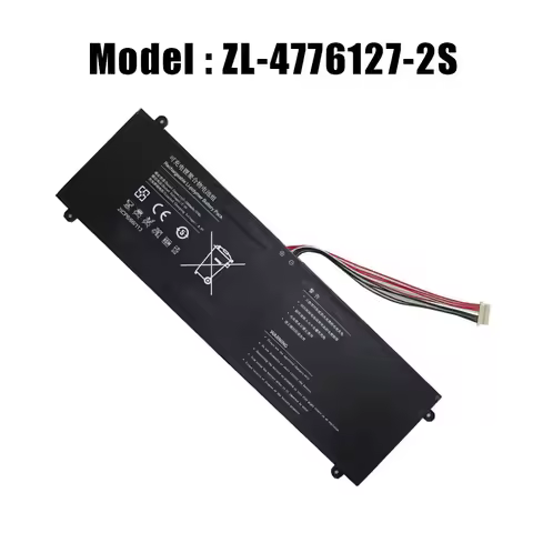 Laptop Battery Model ZL-4776127-2S 7.4V 5000mAh/4800mAh 37WH 10 PIN 9 Cable New