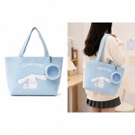 🔥台灣限定 🎀全新正版 Sanrio三麗鷗授權貼紙✨玉桂狗(大耳狗) Cinnamoroll 💙 肩背包 側背包 提袋 曬娃 包包 totebag