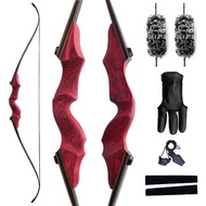 20-60lbs 60inch Recurve Bow for Adults Takedown Bow Right Hand Left Hand Wooden Bow for Beginner Out