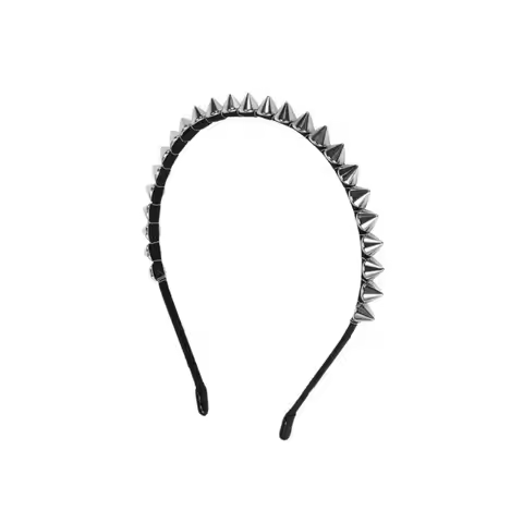 Alternative Fashion Silver Stud Rivet Headband Metal Punk Style Rivet Spike Headband Gothic Fashion