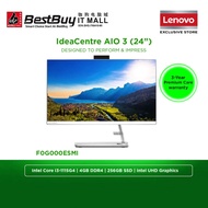 Lenovo IdeaCentre AIO 3 24ITL6 F0G000ESMI 23.8'' FHD All-In-One Desktop PC White ( I3-1115G4, 4GB, 2