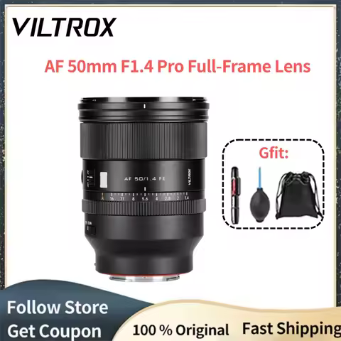 VILTROX AF 50mm F1.4 Pro FE Full-Frame Autofocus Lens Large Aperture for Sony E-Mount A7IV A7C ZV-E1