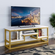 Meja Tv/Tv Kabinet/ Rak Tv Gold & White Marble Elegance