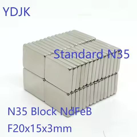 10 50 100PCS/LOT N35 Block Neodymium Magnet 20*15*3 Strong NdFeB Permanent Magnets 20x15x3