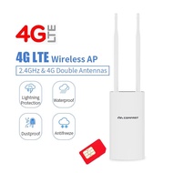 4G Outdoor Router, 4G+3G SIM Card WiFi Router IP66 Waterproof 2.4G LTE Wireless AP Wifi Router 4G CPE Lte Wireless industrial