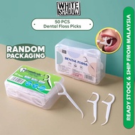 50pcs Dental Floss Picks Teeth Toothpick Teeth Floss 牙线 Benang Gigi Floss Gigi - SO46
