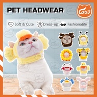 CATTO Soft and Cute Cat Headgear Cat Headdress Dog Disguise Cute Funny Pet Hat Baju Kucing Pet Cloth