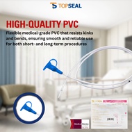 TOPSEAL Stomach Tube PVC Silicone Stomach Tube, Ryles Tube, Feeding Tube 120cm 8FR 10FR 12FR 14FR 16