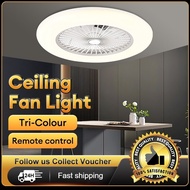 45cm/72W Ceiling Fan with Light 3 Levels Dimming LED Ceiling Light with Remote
