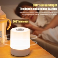 Dimmable Night Lamp LED Touch Lights USB Dim Light Small Bedside Lamps Rechargeable For Bedroom Baby