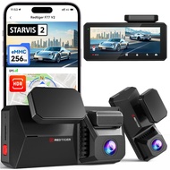 REDTIGER Dual 4K Dash Cam with 256GB eMMC, STARVIS 2 IMX678 Front and Rear Dash Camera with Dual HDR