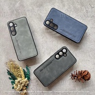 [LEATHER CASE] Case Samsung S26 / S25 / S25+ / S25 FE 5G | Sheepskin Texture Case | Samsung S25 Seri