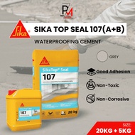 SIKA Top Seal 107 (A + B) 20KG + 5KG Waterproofing System Cement Based Seal Crack Anti Leakage Simen