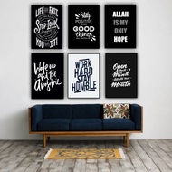 Hiasan Dinding Kamar Cowok Aesthetic Quotes Poster Kayu Ala Cafe Cofee Wall Decor Dekorasi Kamar / K