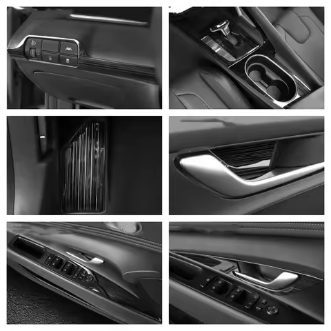 For Hyundai Elantra Avante CN7 2021 2022Accessories LHD Inner Side Car Door Handle Pull Bowl Head Li