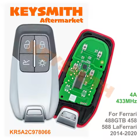 Keysmith 4B Key Shell CS094004 For Ferrari 458 588 488GTB LaFerrari 2014-2020