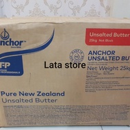 Anchor unsalted butter 1 karton (25kg) bermutu