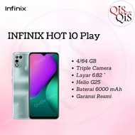 Infinix Hot 10 Play - 4/64 GB - Garansi Resmi