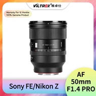 Viltrox 50mm F1.4 PRO AF Standard Auto Focus Full frame Prime Large Aperture Lens For Sony FE Nikon 
