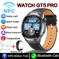 New For HUAWEI Watch 5 Upgrade Smart Watch Men GT5 Pro AMOLED HD Screen Bluetooth Call GPS NFC Heart