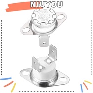 NIUYOU 2pcs Temperature Switch, 160°C/320°F KSD301 Thermostat, Durable Normally Closed Sliver N.C Adjust Temperature Controller