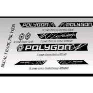 Custom polygon frame sticker Decal
