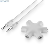 LKBENNETT Audio Splitter for Tablet MP3 MP4 1 Male to 5 Female 3.5 Jack 3.5mm Share Adapter