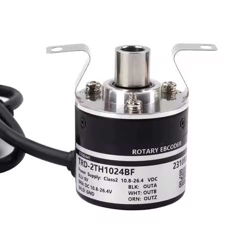 TRD-2TH 8MM Half Hollow Shaft Incremental Rotary Encoder 100~2500PPR Magneto Electric Encoder TRD-2T
