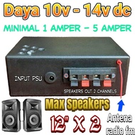AMPLIFIER MINI 12 VOLT SUBWOOFER POWER KELAS D