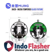 MIJING GK20A GK20 Toughened Insulated Glass Fixture - Rotary Vise PCB Clamp Holder