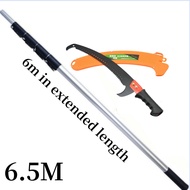 Telescopic high branch saw/galah gergaji pokok/hand pull extension pole tree saw fruit tree saw
