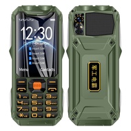 Q9 GSM 2G Network Mobile Phone 4 SIM Cards Rugged Bar Cellphone 3.5Inch HD Display Big Battery Loud