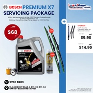 Car Servicing Package - Bosch Premium X7 Fully Synthetic 4L Engine Oil Service Package | 5W40