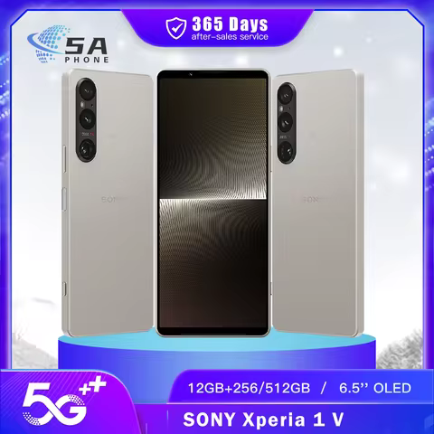 Original Sony Xperia 1 V X1V XQ-DQ54 XQ-DQ72 5G Mobile Phone 12GB+256GB NFC 120Hz 6.5'' OLED HDR 48M