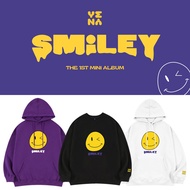 CHOI YENA SMiLEY Hoodie Sweatshirt Long Sleeve Sweater Baju Kpop Murah Cotton Album IZONE IZ*ONE