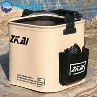 SANDR Fishing Bucket, Fishing Bucket Outdoor Bucket Foldable Bucket, Cover Net Foldable Bucket Campi