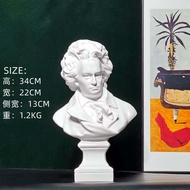 Beethoven Mozart รูปปั้นตัวละคร ตู้เสื้อผ้า ตกแต่งห้องนั่งเล่น งานฝีมือประดิษฐ์ ขนาดใหญ่ งานฝีมือประ
