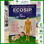 Nguyên hộp Cao Dán Thảo Dược Nóng Ecosip Tatra (Hộp 20 gói x 5 miếng)