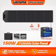 VANPA 150W Foldable Solar Panel Sun Power Solar Cells Charger DC Output for Portable Power Station