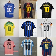 Retro soccer jersey Netherlands Nigeria Barcelona Messi France Zidane Ronaldo No 10 shirtabc01.my202