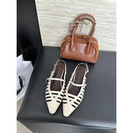 Jiamanni Women's Matte PU Leather Slingback Ballet Flat Shoes Ballet Flats | 733-9