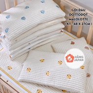 Korean Dot to Dot Malolotte Pillow, Organic Handmade embroidered rectangular pillow for babies - Gen